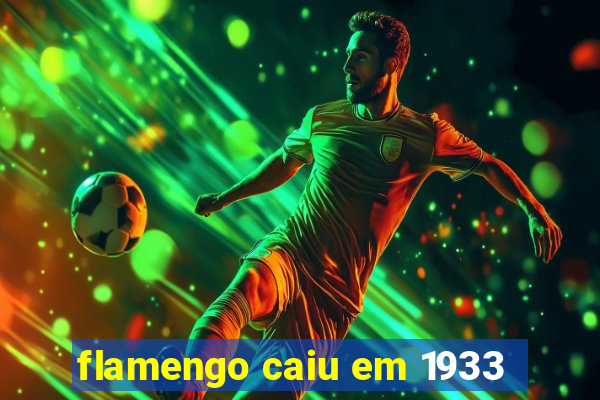 flamengo caiu em 1933